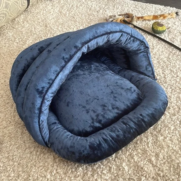 Blue Velvet Cat Cave