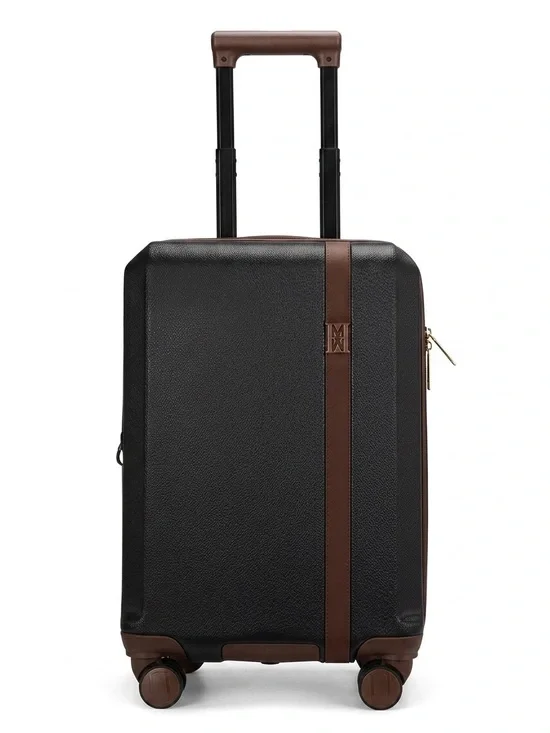 Elle Luxe Journey 1 Piece Expandable Retro Spinner Rolling check in Luggage