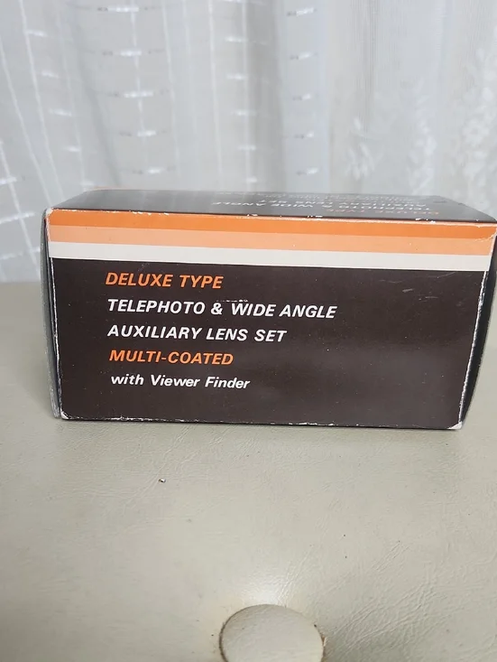 NOS Vintage Ricoh Telephoto & Wide Angle Auxiliary Lens Set