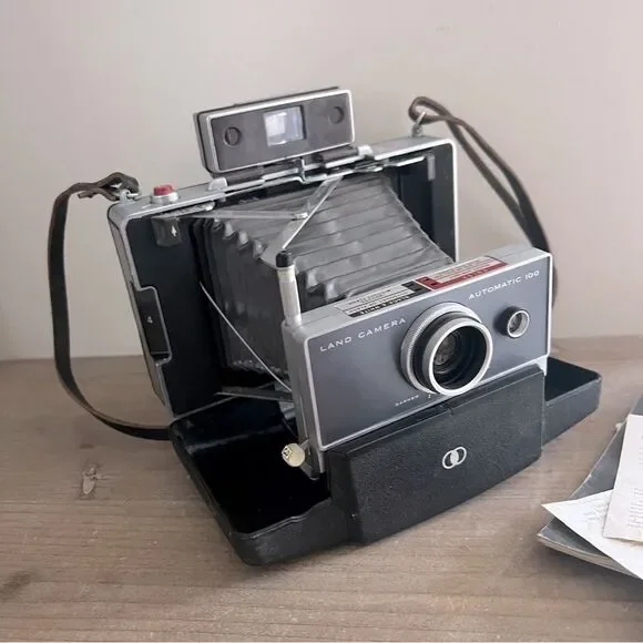 Polaroid Land Camera Automatic 100 Vintage 1960s prop