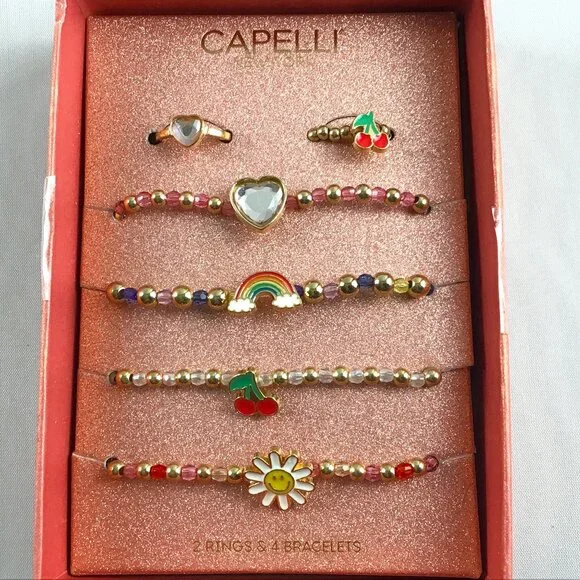 BUNDLE PACK, CAPELLI NEW YORK & BALLET Necklace, Bracelets and Rings