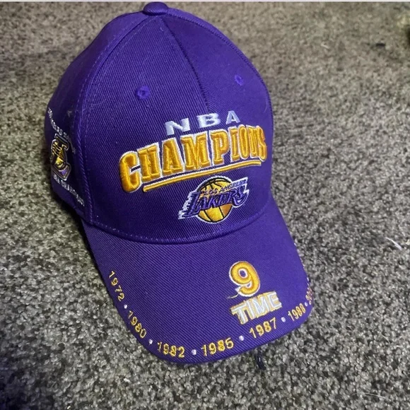 Purple NBA Champions Cap
