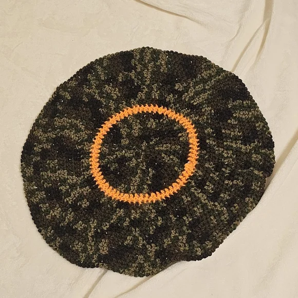 Handmade Round Crochet Pet Bed Or Kennel Rug