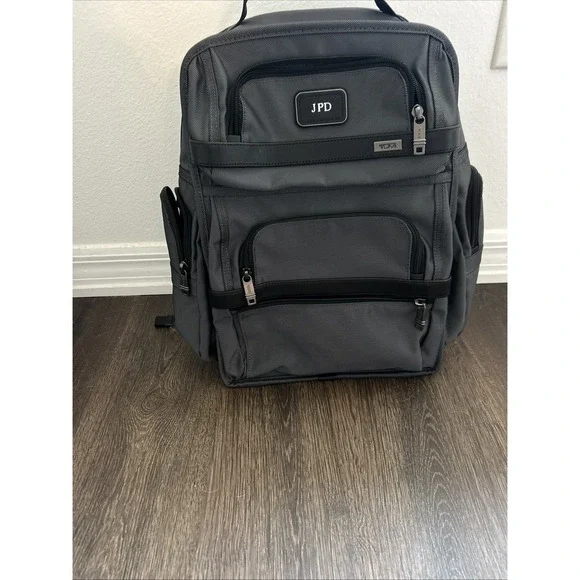 Tumi Alpha X Backpack Grey with Tpass Laptop Compartment Work Travel $725 NEW