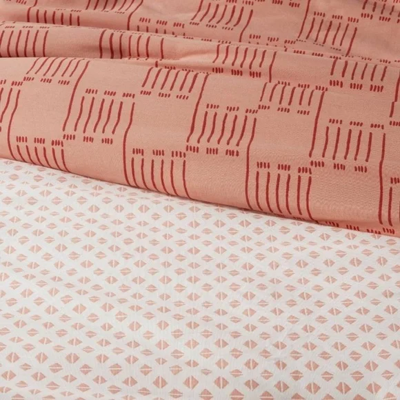 Threshold Boho Reversible Printed Comforter & Sham Set Bronze - Threshold F/Q