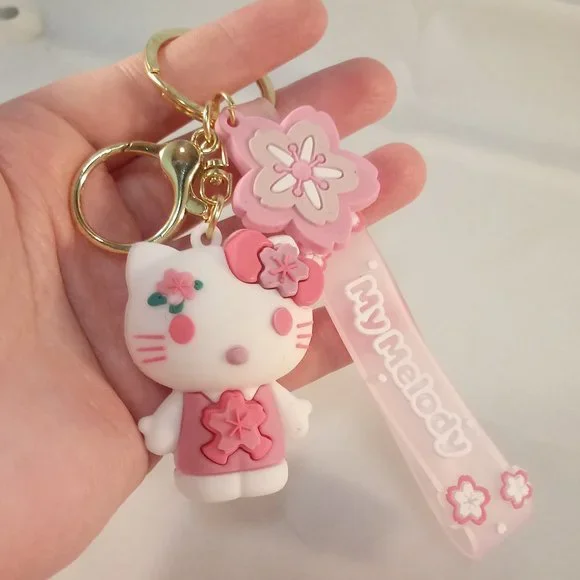 My Melody Hello Kitty Key Chain Key Ring Cute Figurine Character Keychain