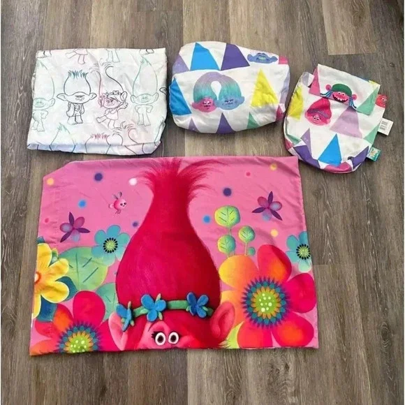 Trolls Twin Bedding Set, Sheets‎ and Pillow Case #k5