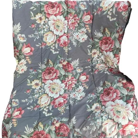 Ralph Lauren Home Vintage Kimberly Cabbage Rose TWIN comforter bed cover