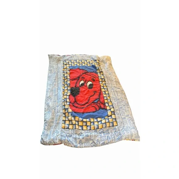 Vintage Y2K Clifford The Big Red Dog Twin Kids Comforter Blanket Reversible 90s