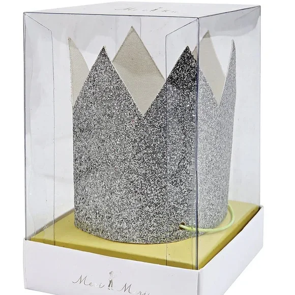Meri Meri Mini Silver Glitter Crown (8)