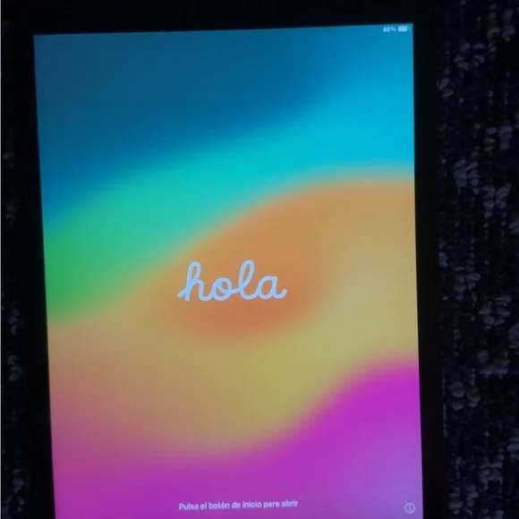Apple Gray Tablet with Vibrant Display