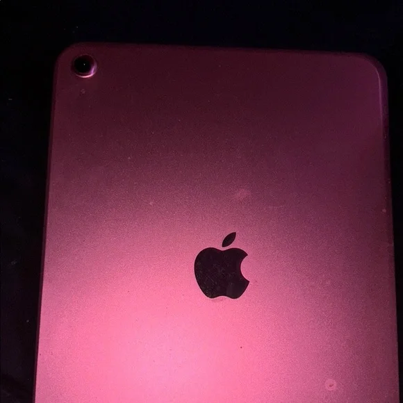 Apple Red Tablet Sleek Design Metallic Finish