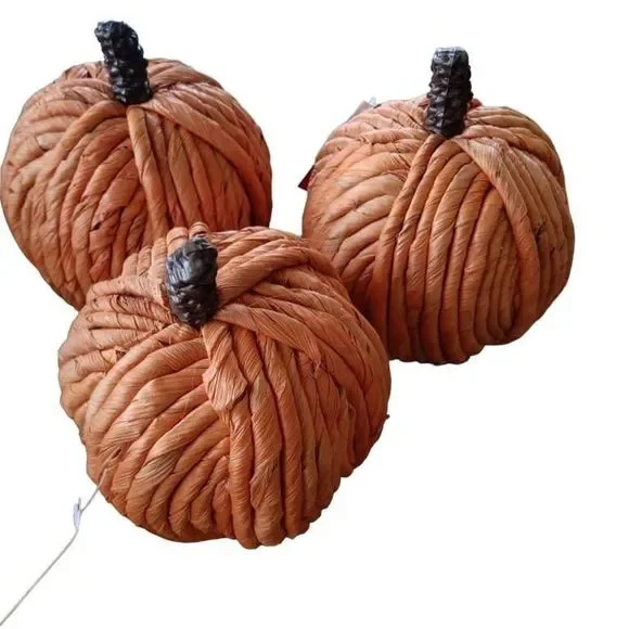 Target BP Natural Woven Pumpkin x 3
