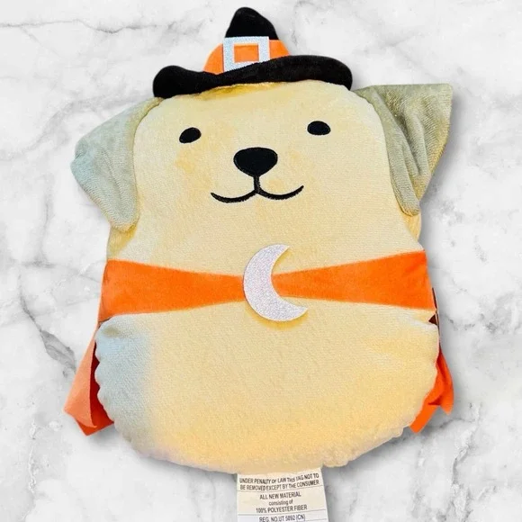 Target Bullseye Halloween Witch Dog Decorative Pillow 15x10