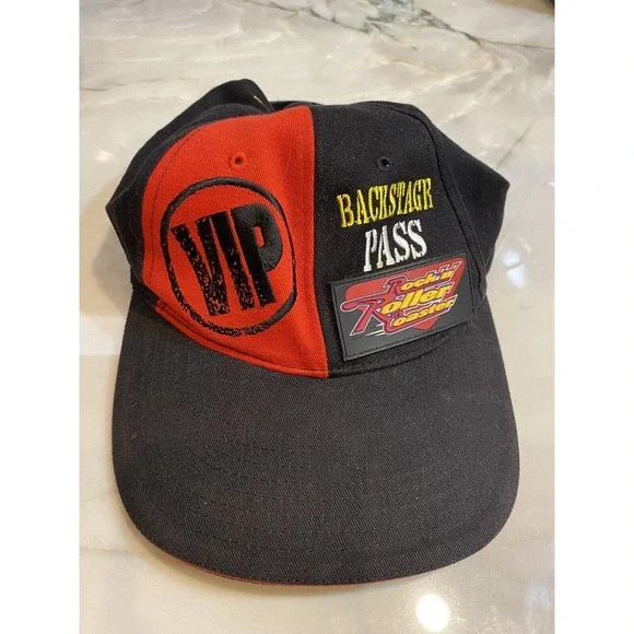 Disney MGM Studios Rock n Roller Coaster VIP Backstage Pass Baseball Hat Cap