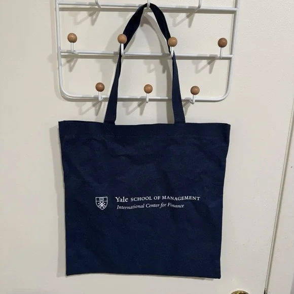 Yale School Of Management Tote Travel Bag Shoulder Blue