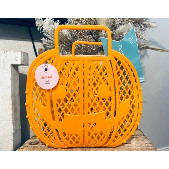 Target Bullseye Halloween Jelly Bag Pumpkin Basket