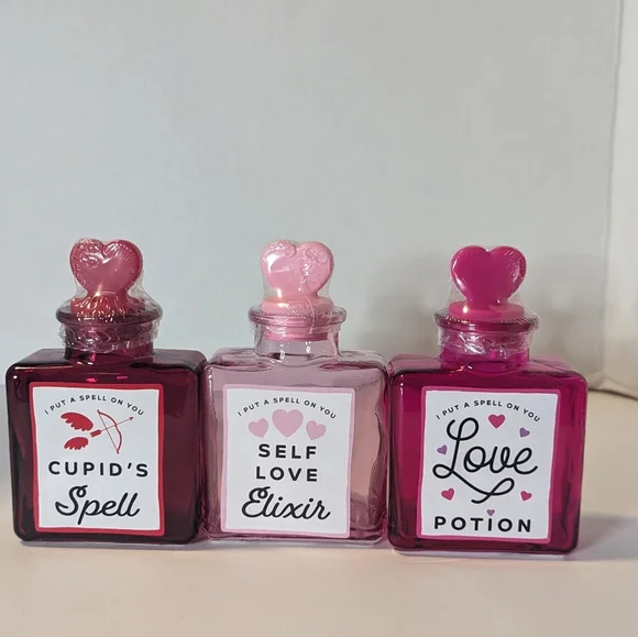 Target Bullseye Playground Valentines Potion Bottle Set Of 3 Love Cupid