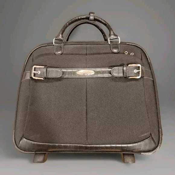 Samsonite Roller Bag Black Overnight Suitcase Briefcase Luggage
