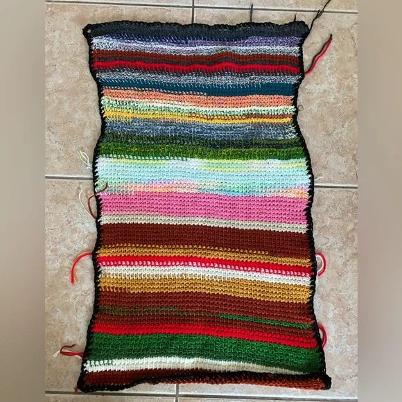 Designed by Nonna “Cat Carpet” Handmade Crochet - Variation Colors