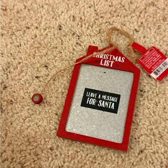 Target Red Holiday Message Board Christmas ornament