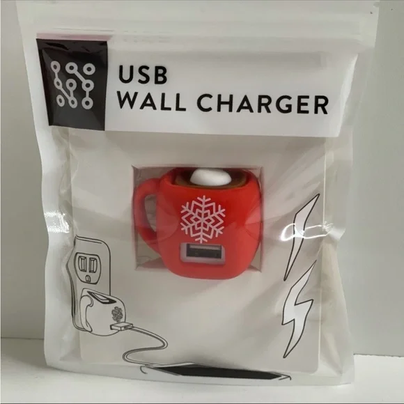 Target USB Wall Charger, Holiday, Hot Chocolate Cocoa RARE NWT