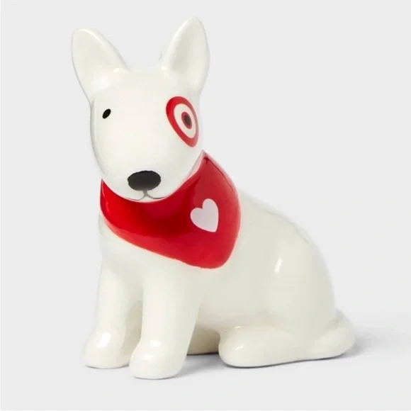 Target Spritz Valentine’s Day Ceramic Bullseye Dog Decoration