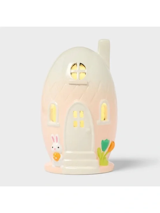 New Target Spritz Lit Polyresin Easter Egg Shaped House Lamp Spring 2026