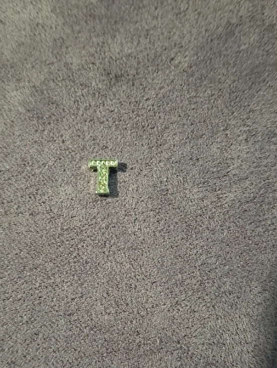 Tau Charm with Rhinestones For Floating Lockets