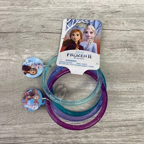 NWT Frozen II three piece bracelet with charms