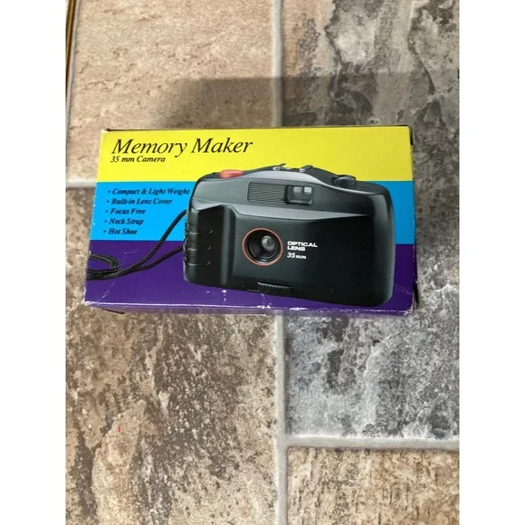 Memory Maker 35mm Camera Compact‎ Focus Free Optical Lens Neck Strap Included