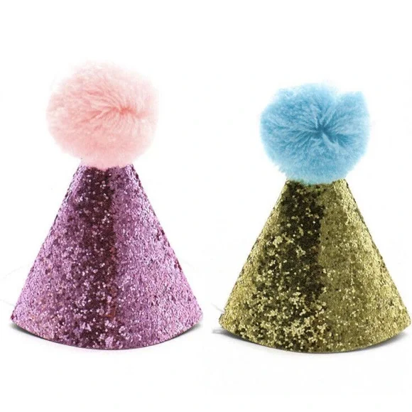 2 PCS Baby/Cat/Dog Birthday Hat Party Decorations