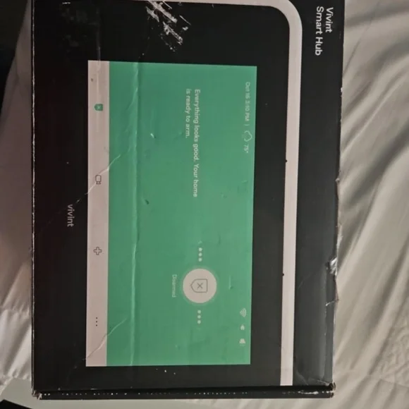 Vivint Black Tablet with Minimalist Interface