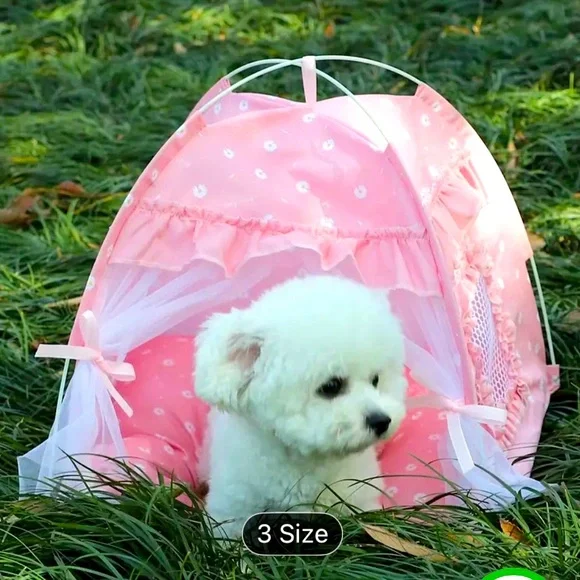 Pink Princess Pet Tent Dog/Cat