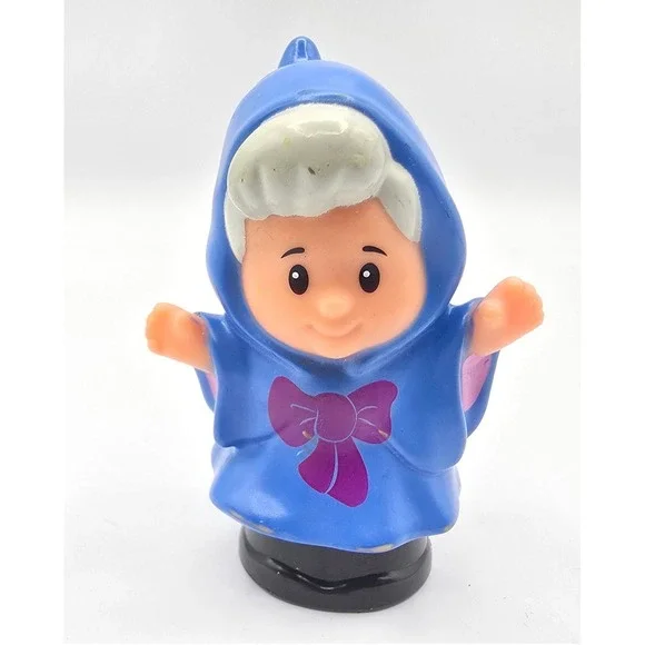 Fisher-Price Little People Disney Fairy Godmother Blue Figure 2014 Rare