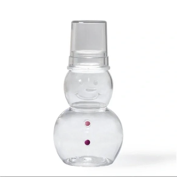 NWT Target Bullseye Playground Novelty Carafe Snowman with Cup, Christmas