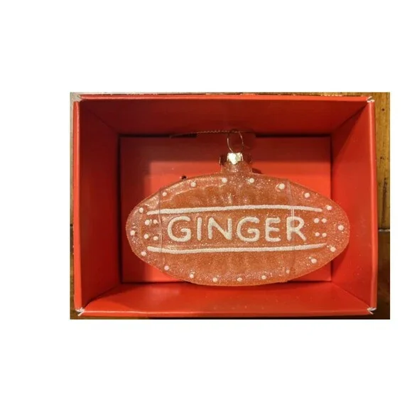 John Derian x Target Ornament Ginger Candy New Free Ship Sugar Frosted 2025