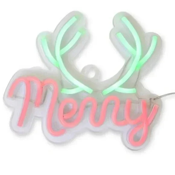 NWT Hanging LED Faux Neon 