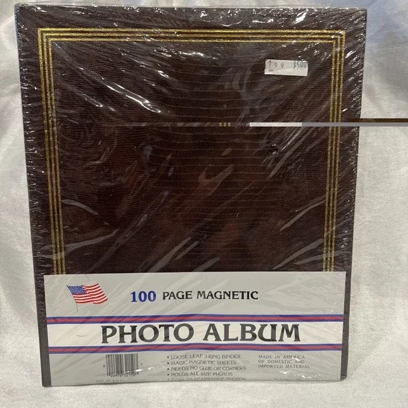 Vintage Pioneer Deluxe Cover 100 Photo Album Large Fast-stick 50 Sheets NEW USA