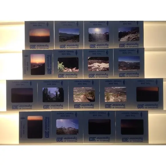 Lot 17 Vtg 1967 Mountains National Parks Landscape Ski Lift Photos Color Slides