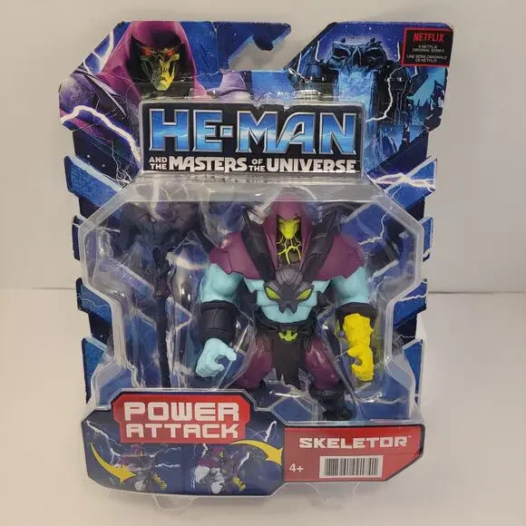 Mattel He-Man Masters Of The Universe Power Attack Skeleton Action Figure NWT