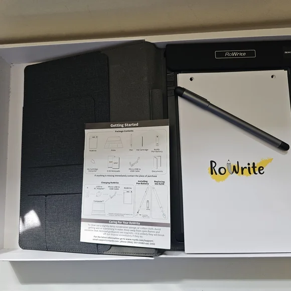 Digital Notebook with Black and White Design