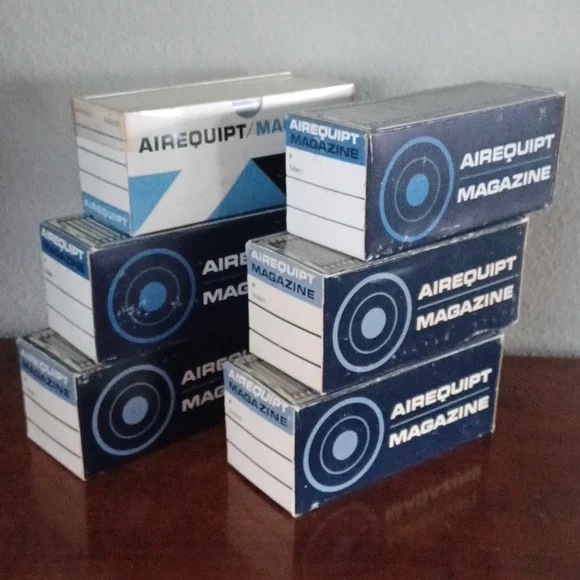 Vintage Airequipt Automatic Slide Magazine Bundle of 6
