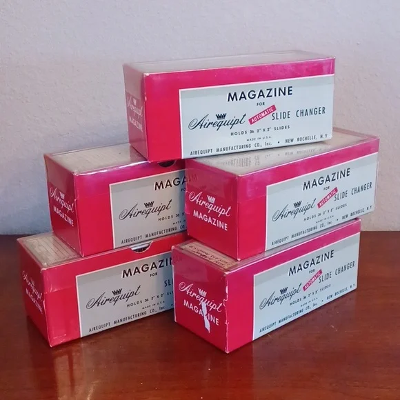 Vintage Airequipt Slide Changer Magazine - Bundle of 5