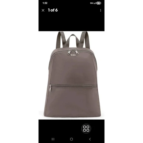 New $175 TUMI Unisex Just In Case Travel Packable Backpack One Size