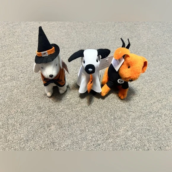 Target Halloween 2024 PLUSH DOGS Set of 3 - Ghost Bat Witch Wizard