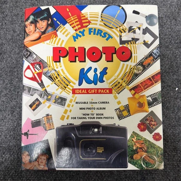My First Photo Kit Reusable 35mm Camera Mini Photo Album Instruction‎ Book Gift