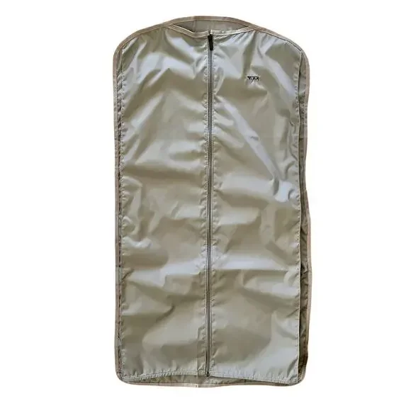 Tumi Garment Bag - Gray Nylon Zip-Front Travel Protective Hanging Cover
