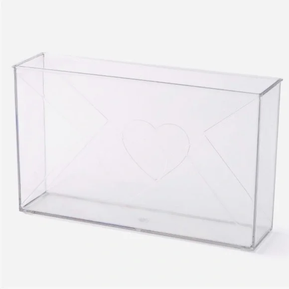 Target Bullseye Playground Valentine’s Day Clear Acrylic Mail Letter Vase