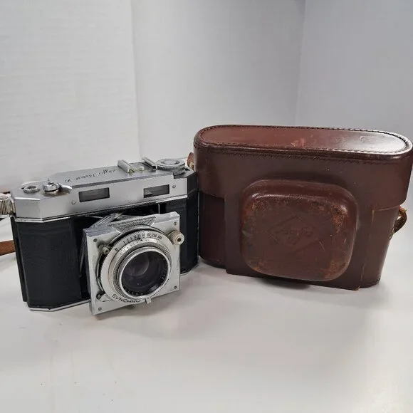 AGFA KARAT 36 film CAMERA‎ SYNCHRO-COMPUR Folding Rangefinder Rodenstock Heligon